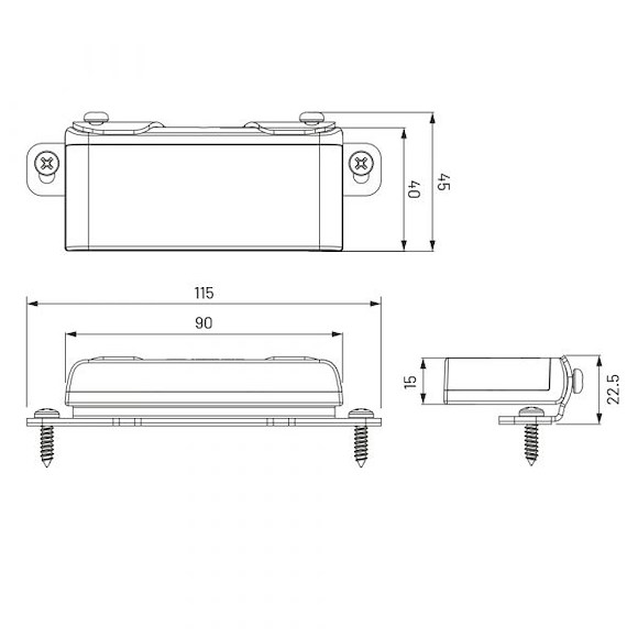 HBA Led Arbeidsbelysning Slim 34W / 1384 Lumen