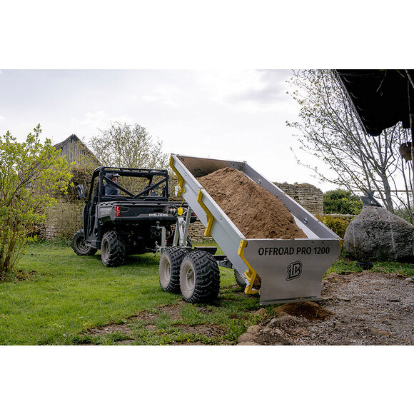 Iron Baltic (IB) IB Planhenger Boggi ATV Offroad 1200 med Tippkran & Elektrisk Vinsj