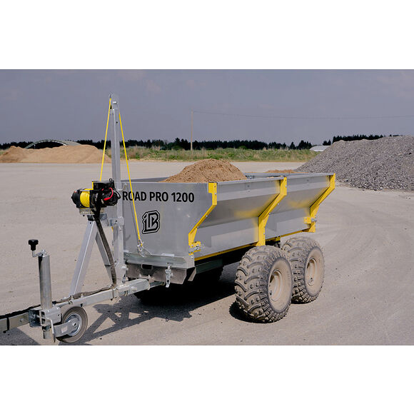 Iron Baltic (IB) IB Planhenger Boggi ATV Offroad 1200 med Tippkran & Elektrisk Vinsj