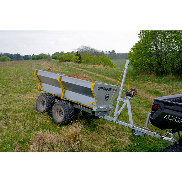 Iron Baltic (IB) IB Planhenger Boggi ATV Offroad 1200 med Tippkran & Elektrisk Vinsj