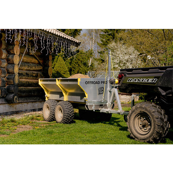 Iron Baltic (IB) IB Planhenger Boggi ATV Offroad 1200 med Tippkran & Elektrisk Vinsj