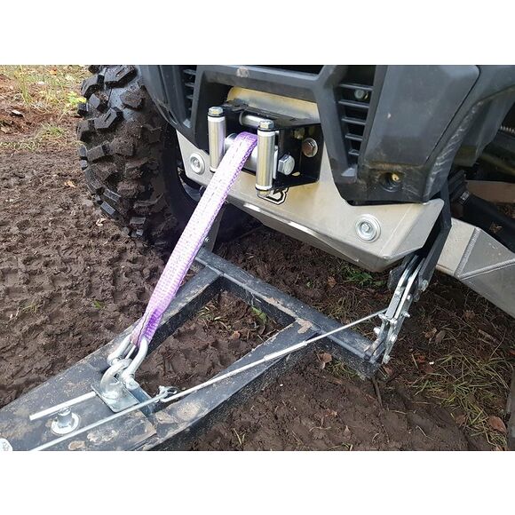 Iron Baltic (IB) IB Plogrem ATV vinsj med sjakkel og vaierstyring/vinsjruller