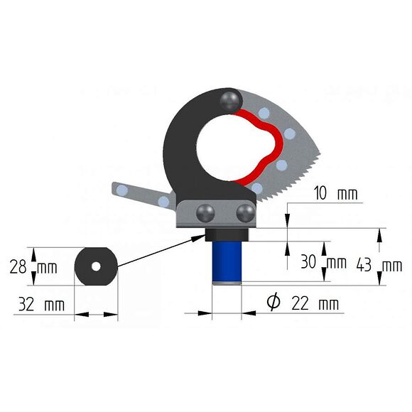 Iron Baltic (IB) Hurtigfeste for redskaper (CF MOTO / kompositt lastestativ)