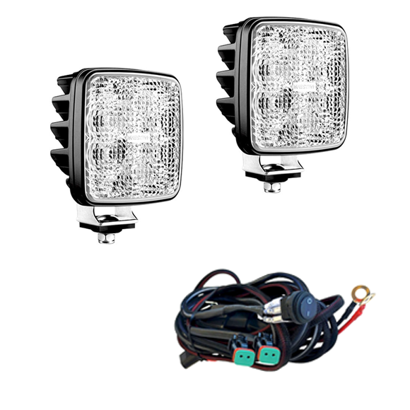 Wesem 2 Led arbeidsbelysningssett (3200 lumen) med ledninger