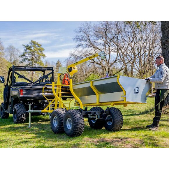 Iron Baltic (IB) Sett inn flatbed IB Tømmervogn Boggi ATV Offroad 1200