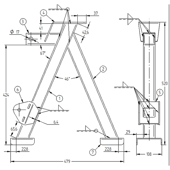 Iron Baltic (IB) Kran for tipping av lastekasse
