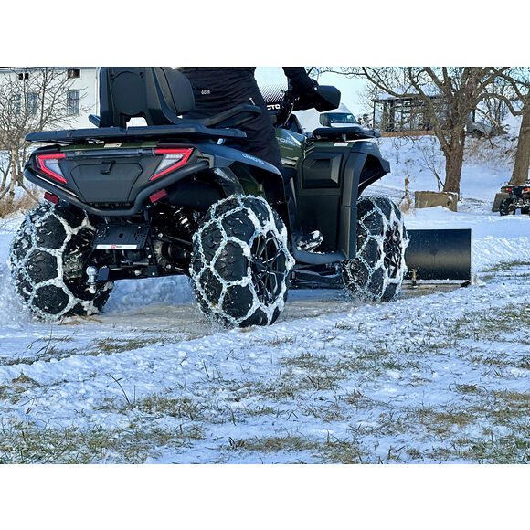 KIMPEX Kjettinger Kryss/Diamant med V-bar pigg for dekk 24x11 Til 26x9 (1 Par)