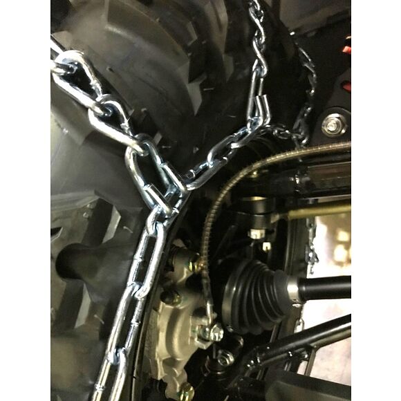 KIMPEX Kjettinger Kryss/Diamant med V-bar pigg for dekk 22x10 Til 25x8 (1 Par)