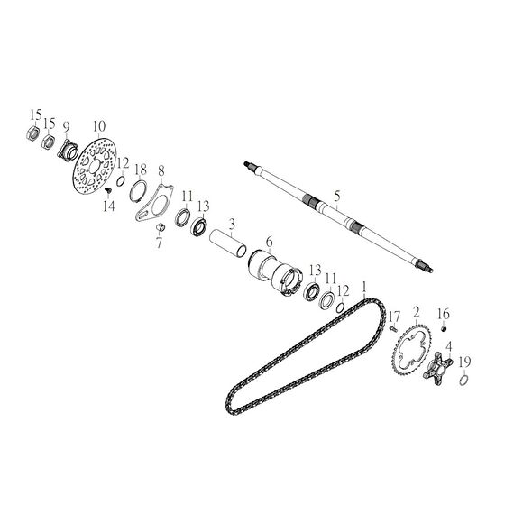 SMC Mutter til bakaksel SMC 520 SM/SPORT
