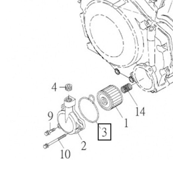 SMC Pakning oljefilterhus SMC/Dinli