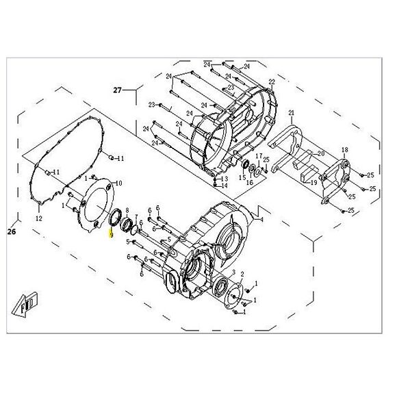 ATV LAB Pakningssett Variator CF Moto 500 / Goes 520