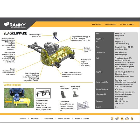 RAMMY Lagerhus Bakrulle Rammy Slaghack