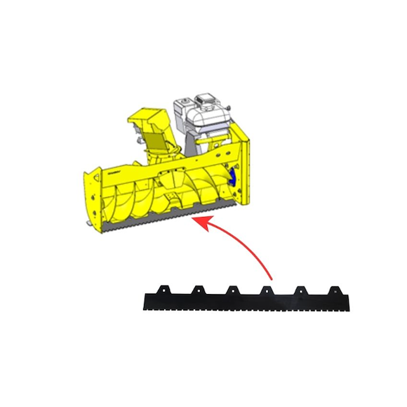 RAMMY Skrapestål Tannet Rammy ATV Snöfreser