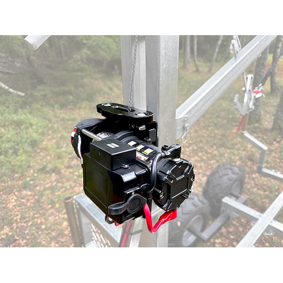 ROUGHWORX Henger/Redskaps Vinsj 12v 1588KG - Syntetisk Tau - Hurtigkoppling