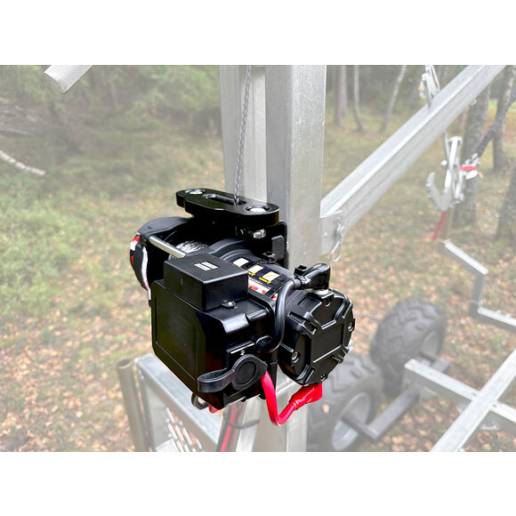 ROUGHWORX Vogn/redskapsvinsj 12v 1588KG - 3500LBS syntetisk tau