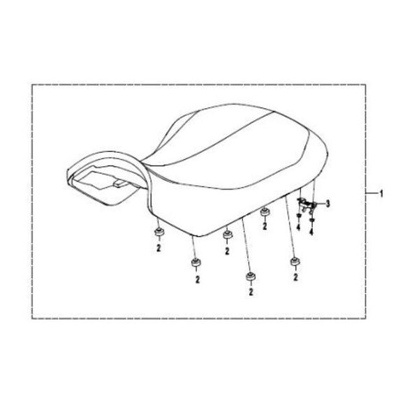 CF MOTO Sadel CF Moto 450/520 lang