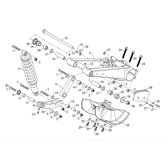 DINLI Nålelagerkobling Swing Dinli 450