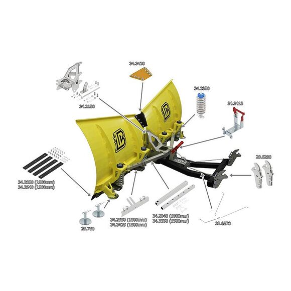 Iron Baltic (IB) Slitestål vedlegg Iron Baltic V-Plog 150 GEN II