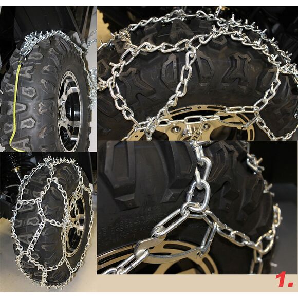 ATV Tech ATV-Tech snøkjetting SNO53 150 x 34 cm, 24 x 9 til 26 x 8 (1 par)