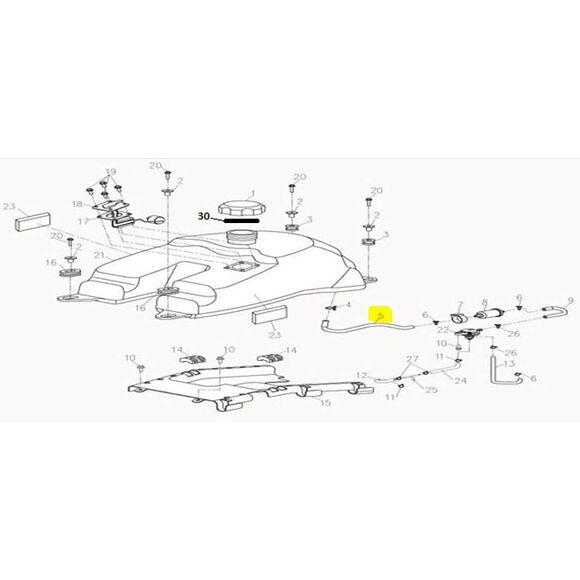 CF MOTO Drivstoffslange CF Moto 500