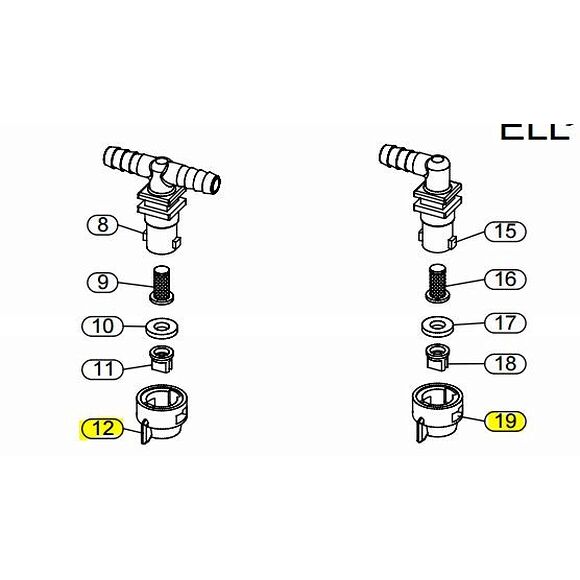 MOOSE Spray-Tip dyse / Quick TeeJet Cap Fimco/Moose spøyteaggregat