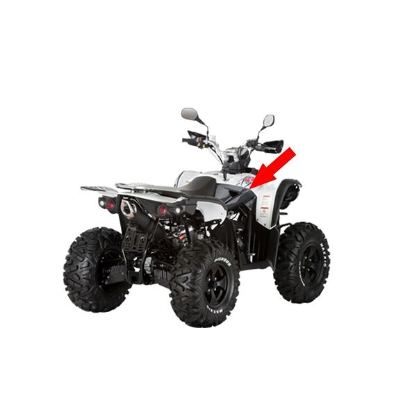 TGB Tankdeksel høyre side til TGB Target 550 (karbonfiber)