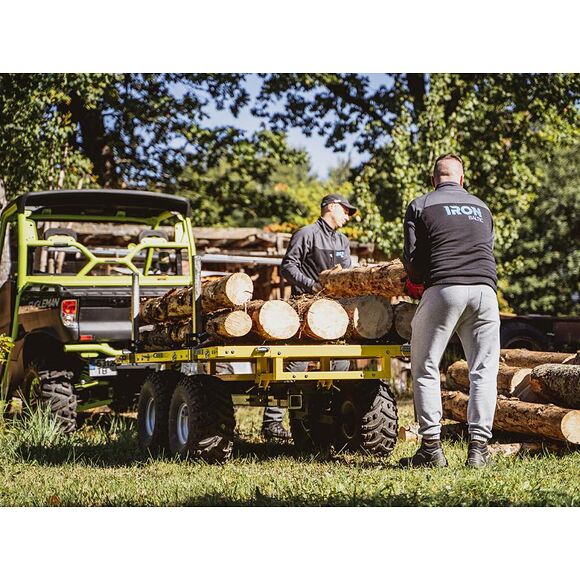 Iron Baltic (IB) Tømmerbjelker/IBC-tankfeste IB Flakvogn Boggie 1200 Høybyggd