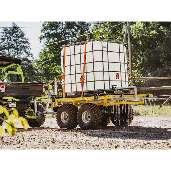 Iron Baltic (IB) Tømmerbjelker/IBC-tankfeste IB Flakvogn Boggie 1200 Høybyggd