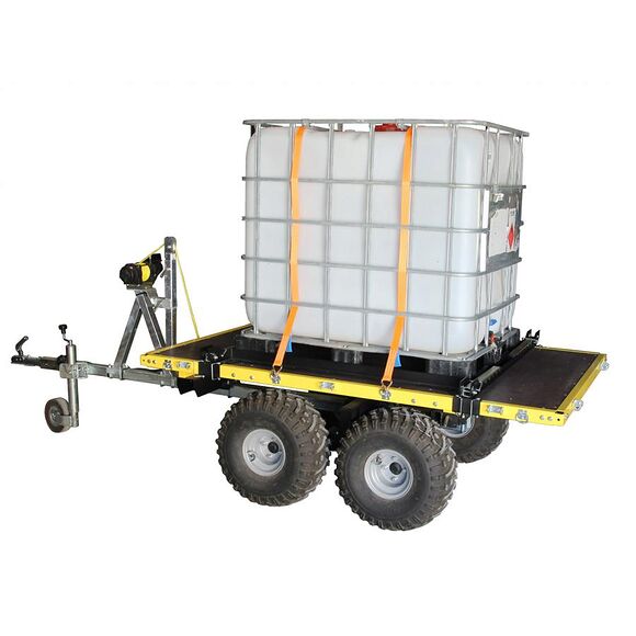 Iron Baltic (IB) Tømmerbjelker/IBC-tankfeste IB Flakvogn Boggie 1200 Høybyggd