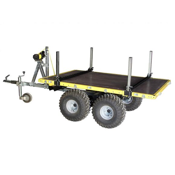 Iron Baltic (IB) Tømmerbjelker/IBC-tankfeste IB Flakvogn Boggie 1200 Høybyggd