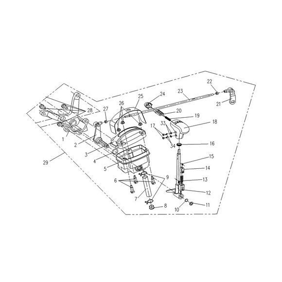 CF MOTO Girspak komplett CF Moto C Force 500/600