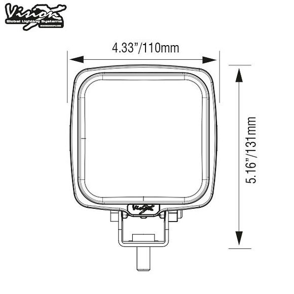VISION X Vision X VL Series 20W / 2295 Lumen Flood Work Light