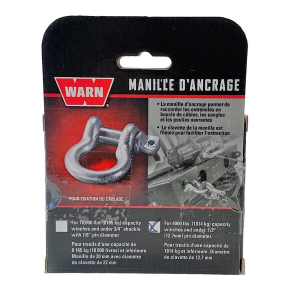 WARN Warn Sjakkel 12,7 mm