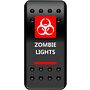MOOSE Strømbryter dashbord Zombie Lights rød