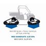 CAMSO Camso UTV 4S1 beltesett Multihub 4/110 4/115 4/136 delt bakaksel, utveksling 18/18