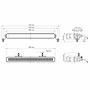 HBA Lysramp 15 Tommer 80W / 7360 Lumen med Kabelsett