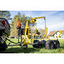 Iron Baltic (IB) IB Tømmerhenger Boggi ATV Offroad 1200 med Kran & Elektrisk Vinsj