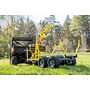 Iron Baltic (IB) IB Tømmerhenger Boggi ATV Offroad 1200 med Kran & Elektrisk Vinsj